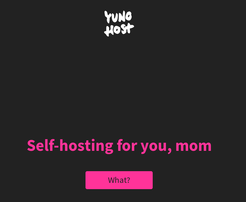 Self-hosting for you, mom